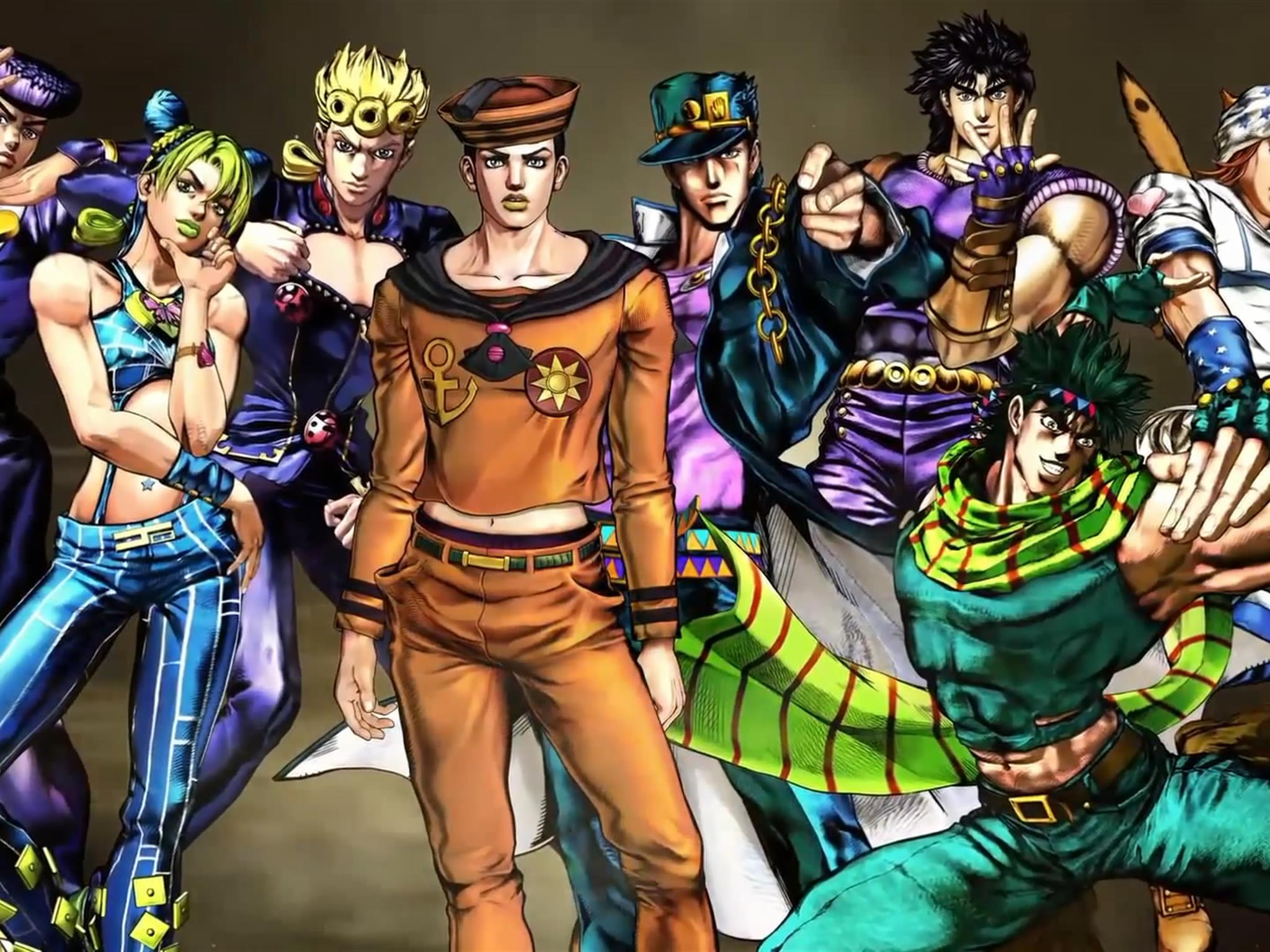 Список персонажей jojo s bizarre adventure. Джоджо 4. Опенинг Джоджо. Джо Джо герои. Jojo's bizarre Adventure.